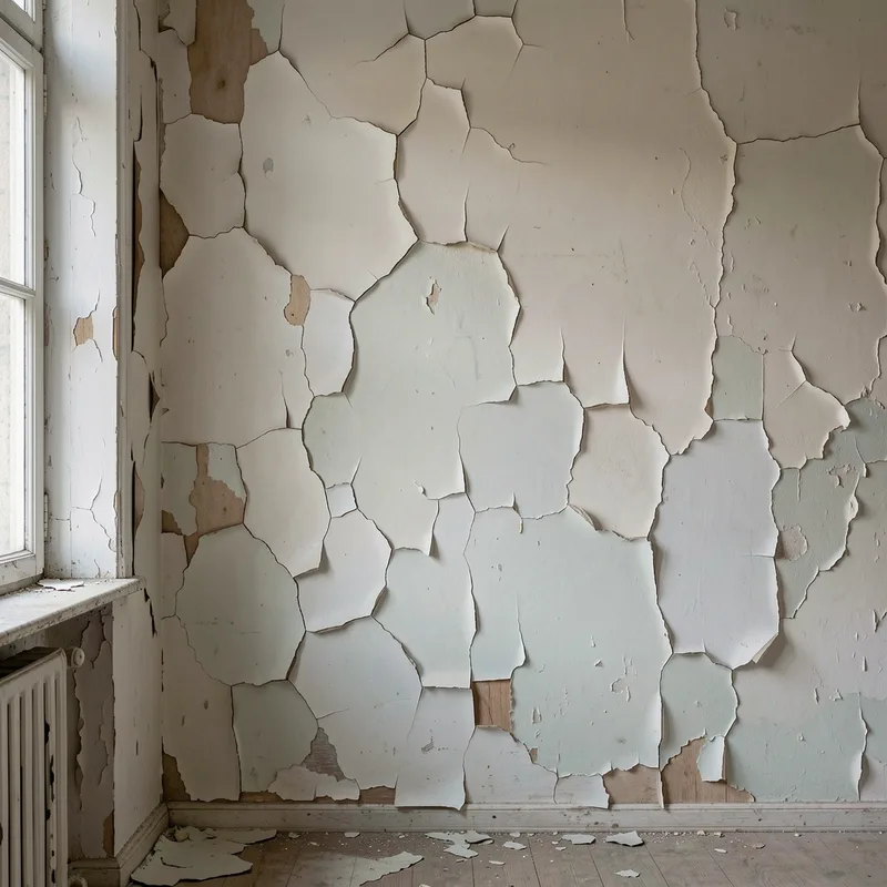 Peinture qui s'écaille : la cause avant de repeindre